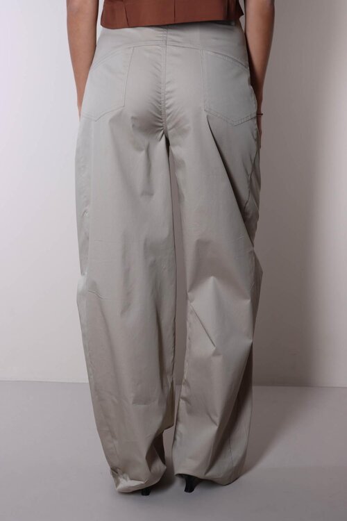 Co'couture Off White Baumwoll-Crisp Barrel-Hose