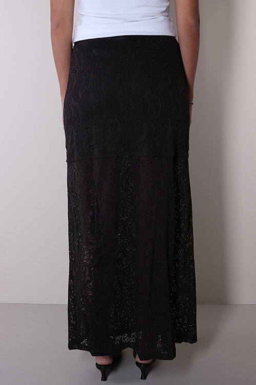 Haute L'Amitie Mocca Summer Lace Taill Rock