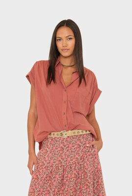 Xirena Altrosa Bluse