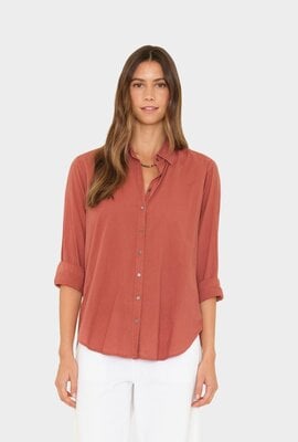Xirena Braune Bluse