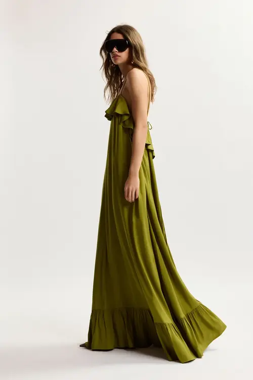 Essentiel Antwerp Grünes Maxikleid