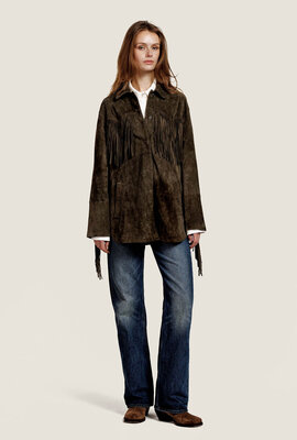 Alter Ego Kaki Wildlederjacke