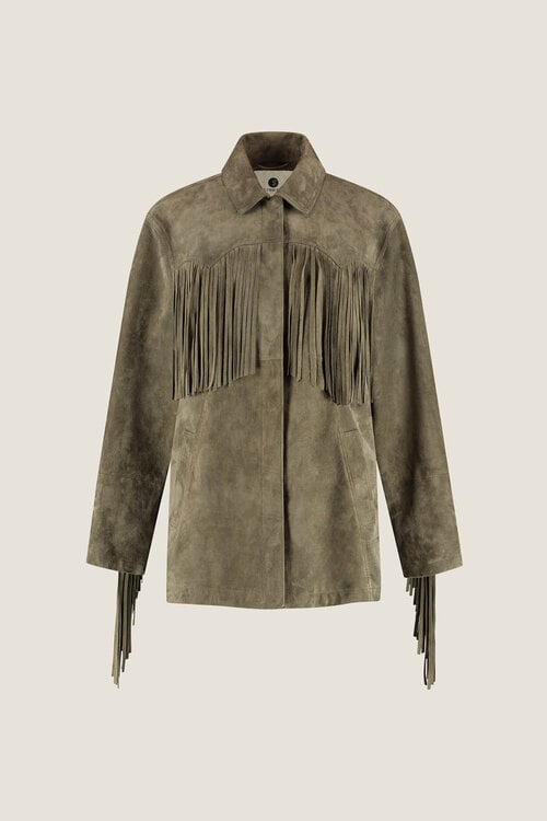 Alter Ego Kaki Wildlederjacke