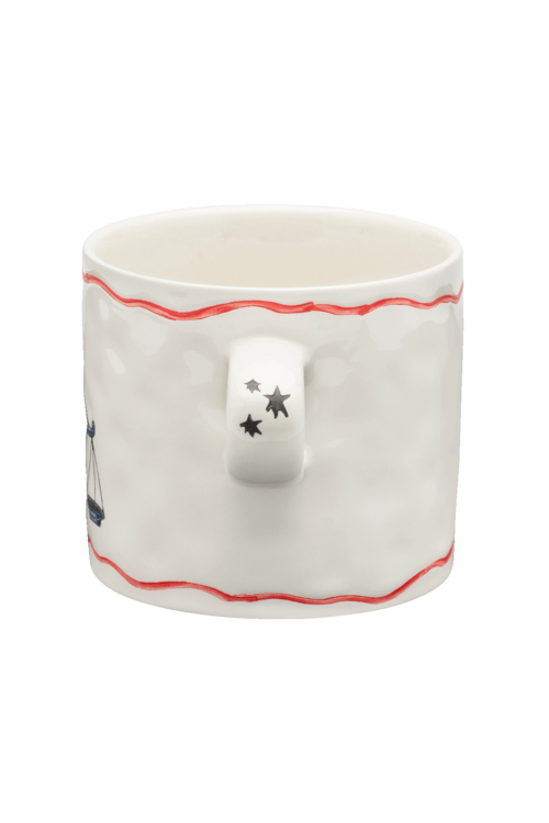 Anna & Nina Weiße Zodiac Waage Teetasse