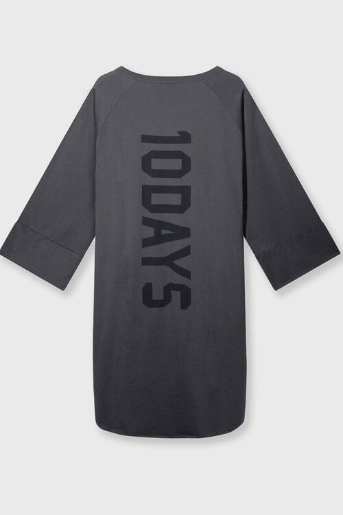 10Days Jersey-Logokleid stahlblau