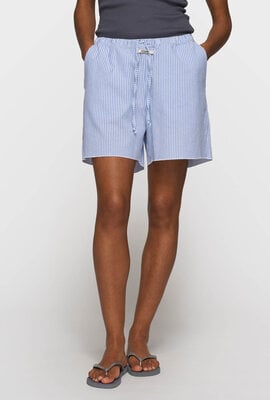 10Days Baumwollshorts Streifen blau