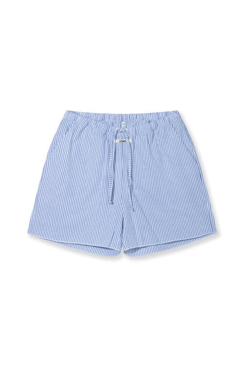 10Days Baumwollshorts Streifen blau