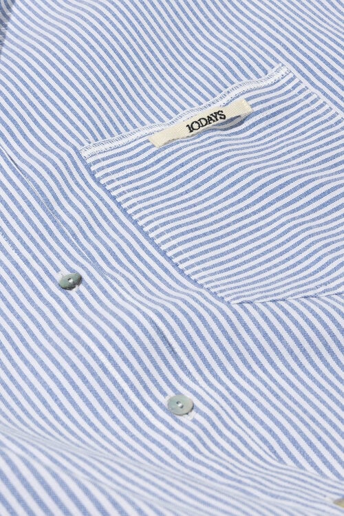 10Days Baumwollbluse Streifen blau