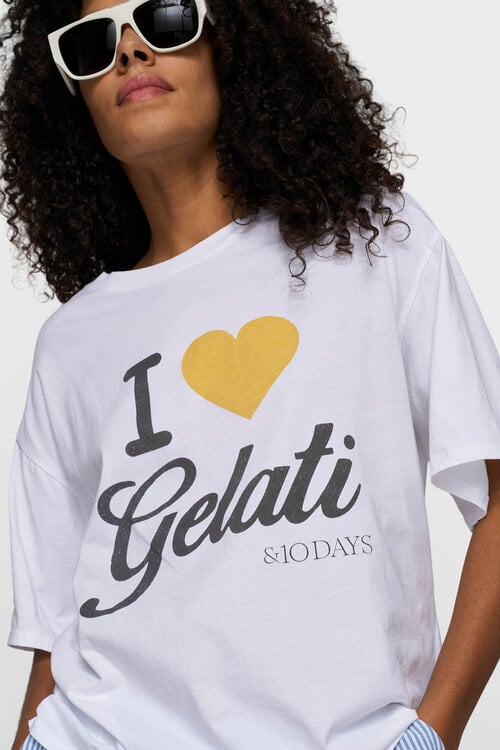 10Days gelati Tee weiß