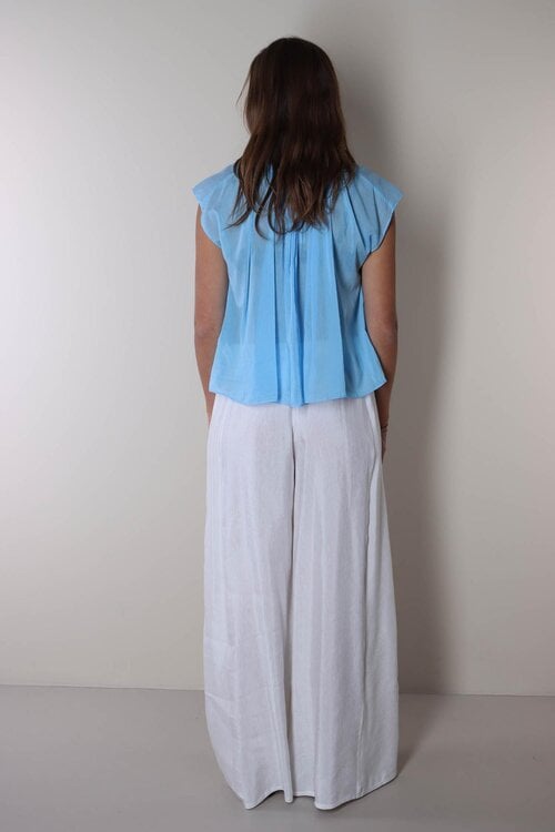 Forte_Forte Türkise Bluse