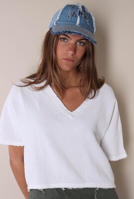 Ganni Indigo Cap