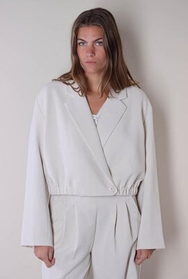 Co'couture Sand Acile Cropped Blazer