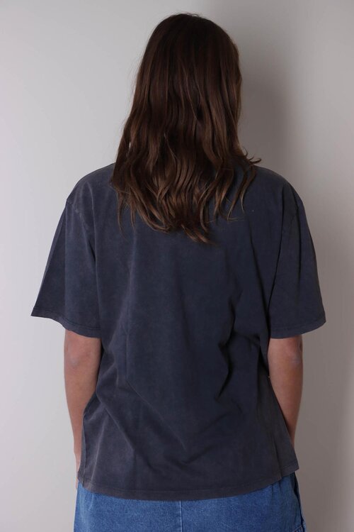 Haute L'Amitie Anthrazit Logo Circle Tee