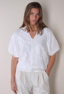 Co'couture Weißes Nea V-Shirt