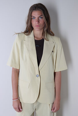 Co'couture Gelber Nilian Blazer mit schmaler Passform