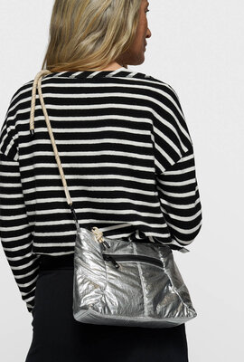 10Days Silberne Bananen-Mini-Tasche