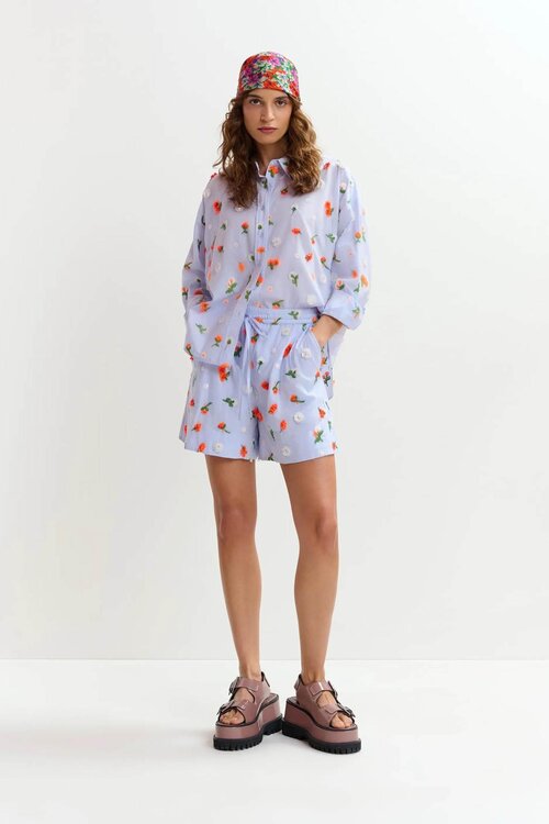 Essentiel Antwerp Hellblauwe Bluse