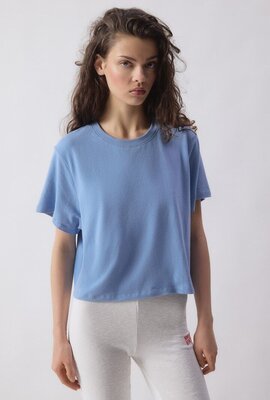 American Vintage Blaues T-Shirt