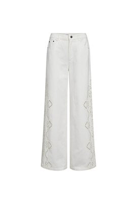 Co'couture Off White Colette Stickerei Hose