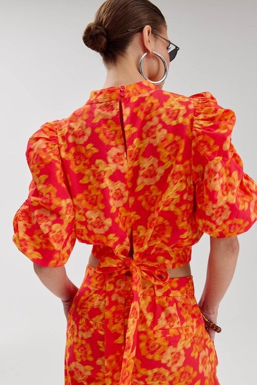 Harper & Yve Orange MACEY BLOUSE