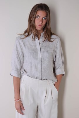 Co'couture Silberne Cher Bluse