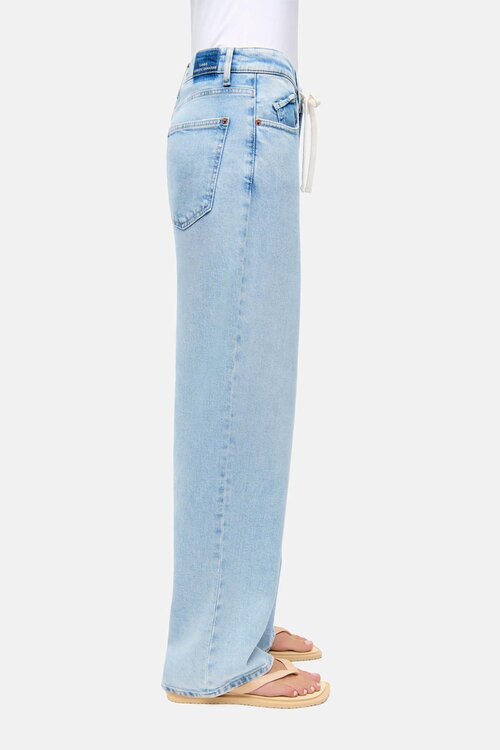 Cambio Indigo Baggy Wide Leg Jeans