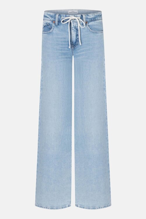 Cambio Indigo Baggy Wide Leg Jeans