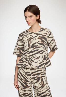 Ganni Braune Bluse