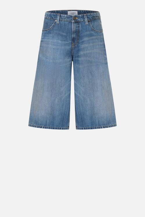Cambio Blaue Palazzo Jeans Shorts