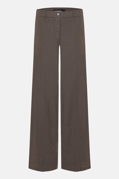 Cambio Braune Adrienne Leinenhose