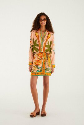 Farm Rio Verschiedene Farben Birds Bluse