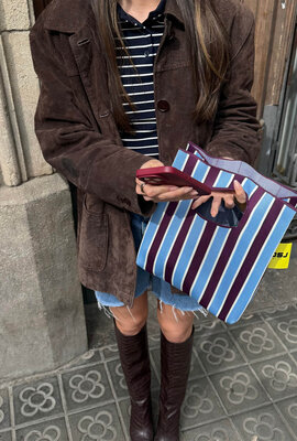 MOSJ Atelier Bucket Bag Blau