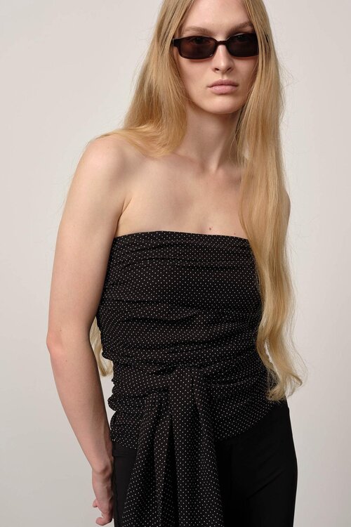 Herskind Polkadot Molly trägerloses Top