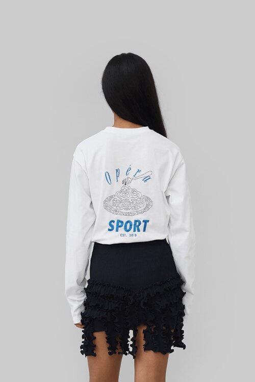 Opera Sport Mio T-Shirt Langarm Weiß