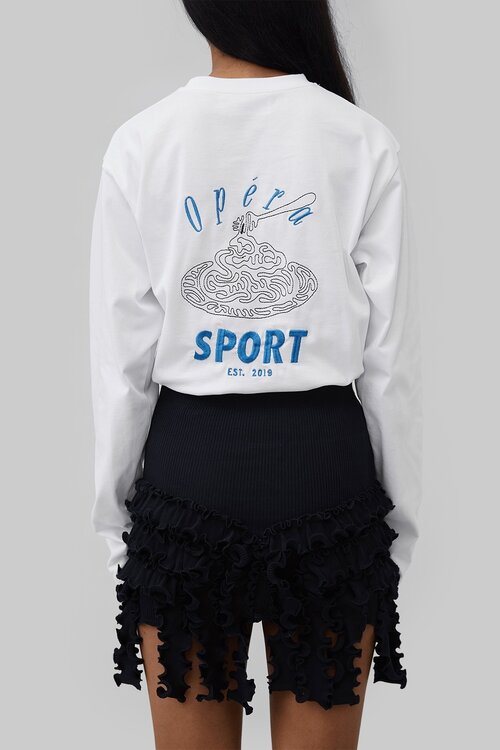 Opera Sport Mio T-Shirt Langarm Weiß