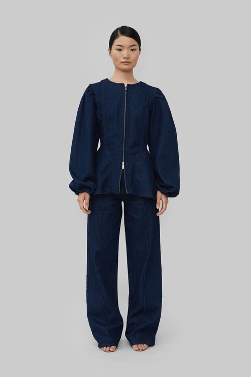 Opera Sport Vera Denim Bluse Blau