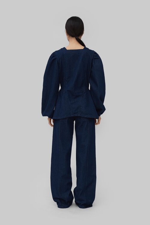 Opera Sport Vera Denim Bluse Blau