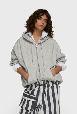 10Days Zip-Cardigan grau