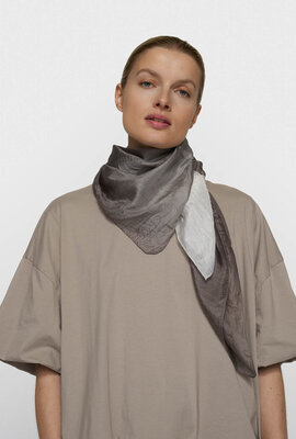 10Days Seidenschal Dip-Dye grau