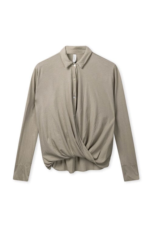 10Days Wickelbluse Nebel