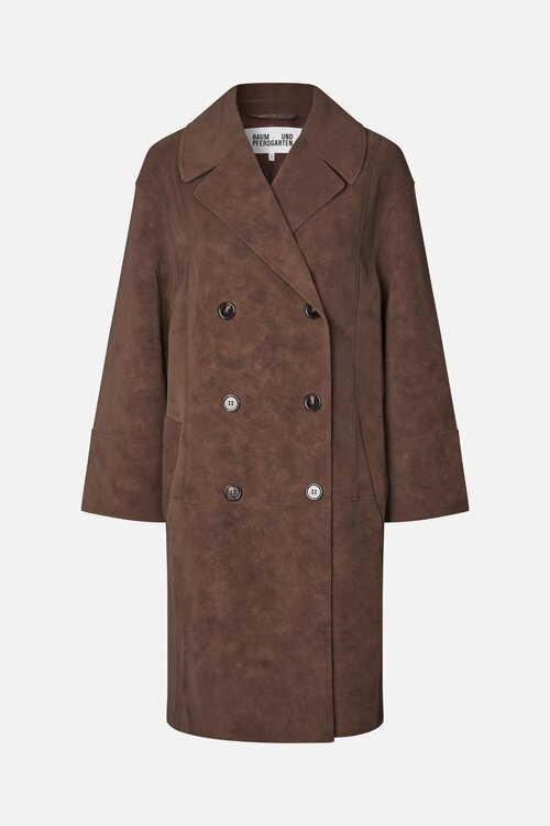 Baum Und Pferdgarten Trenchcoat Kaffee Braun
