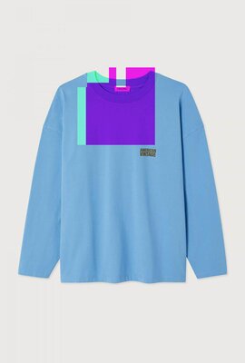 American Vintage Gixy T-shirt Blau