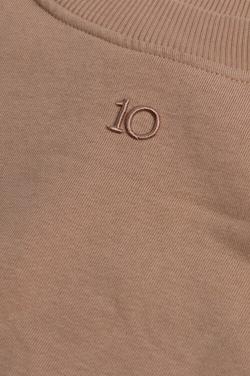 10Days Plissierter Pullover Fudge