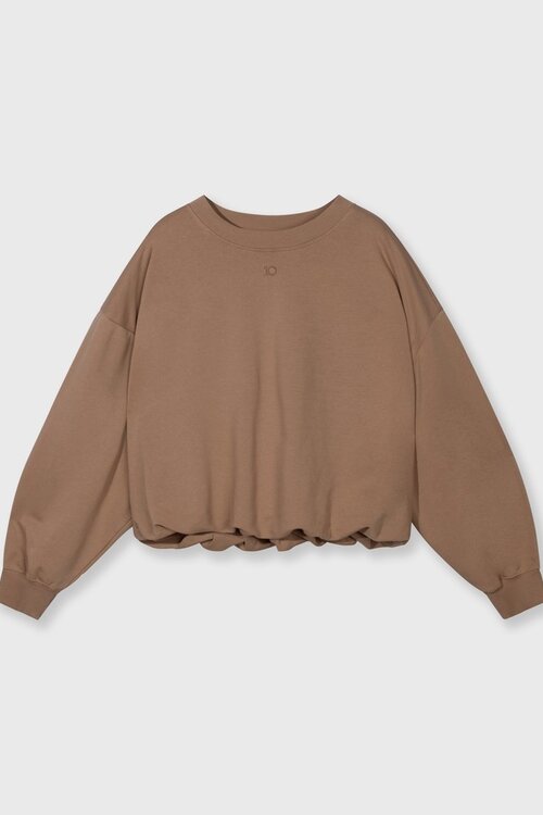 10Days Plissierter Pullover Fudge