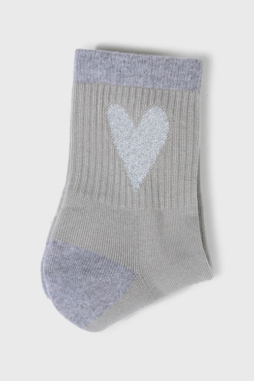 10Days Socken Herz grau