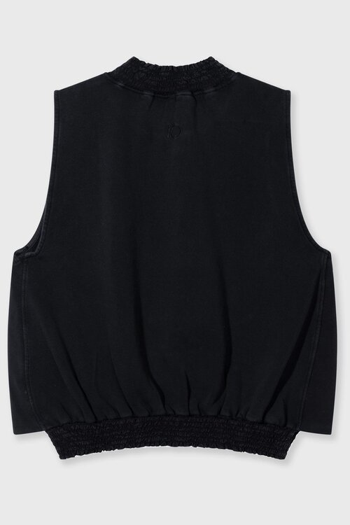 10Days Smocked Top Schwarz