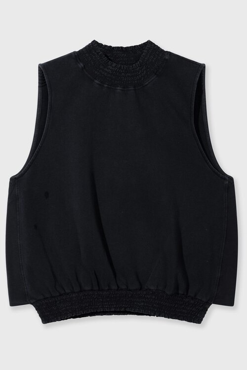 10Days Smocked Top Schwarz