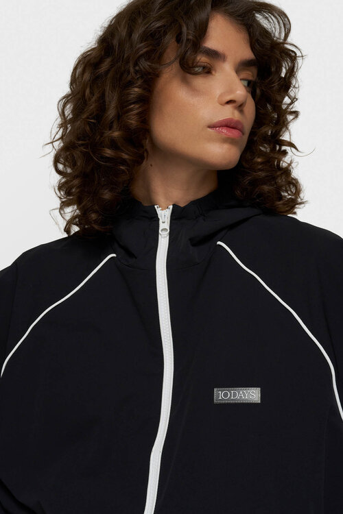 10Days Hooded Travel Jacket Schwarz