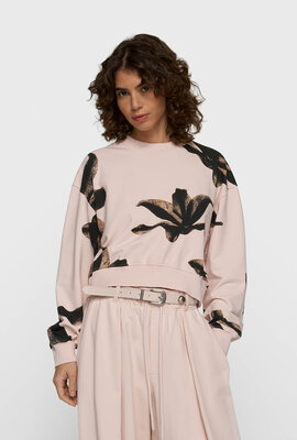 10Days Zugeschnittenes Pullover Blumenpuder