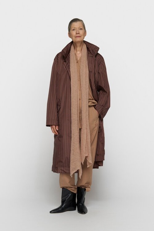 10Days der Wetlook-Mantel braun